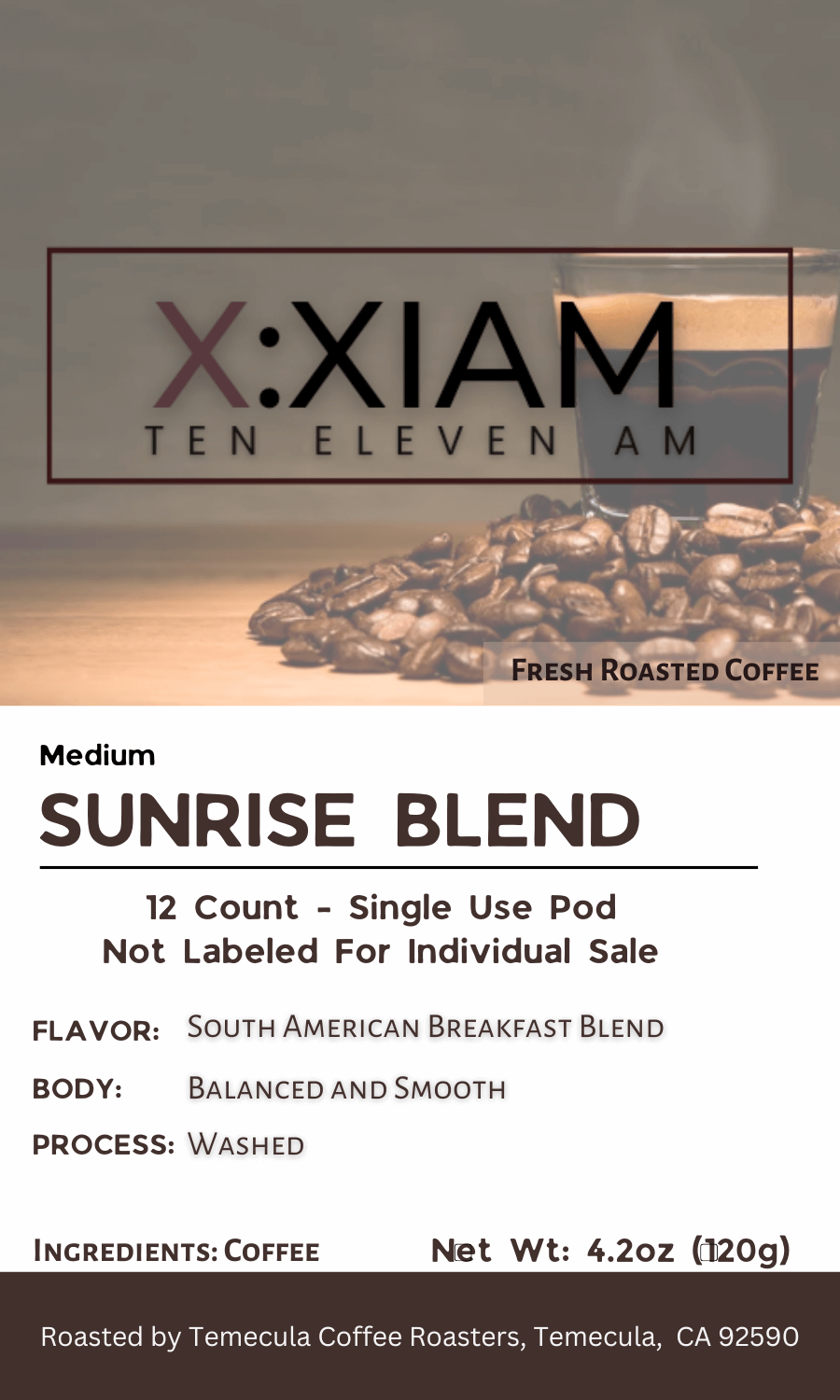 Sunrise Blend - Single-Use Coffee Pods  | Medium