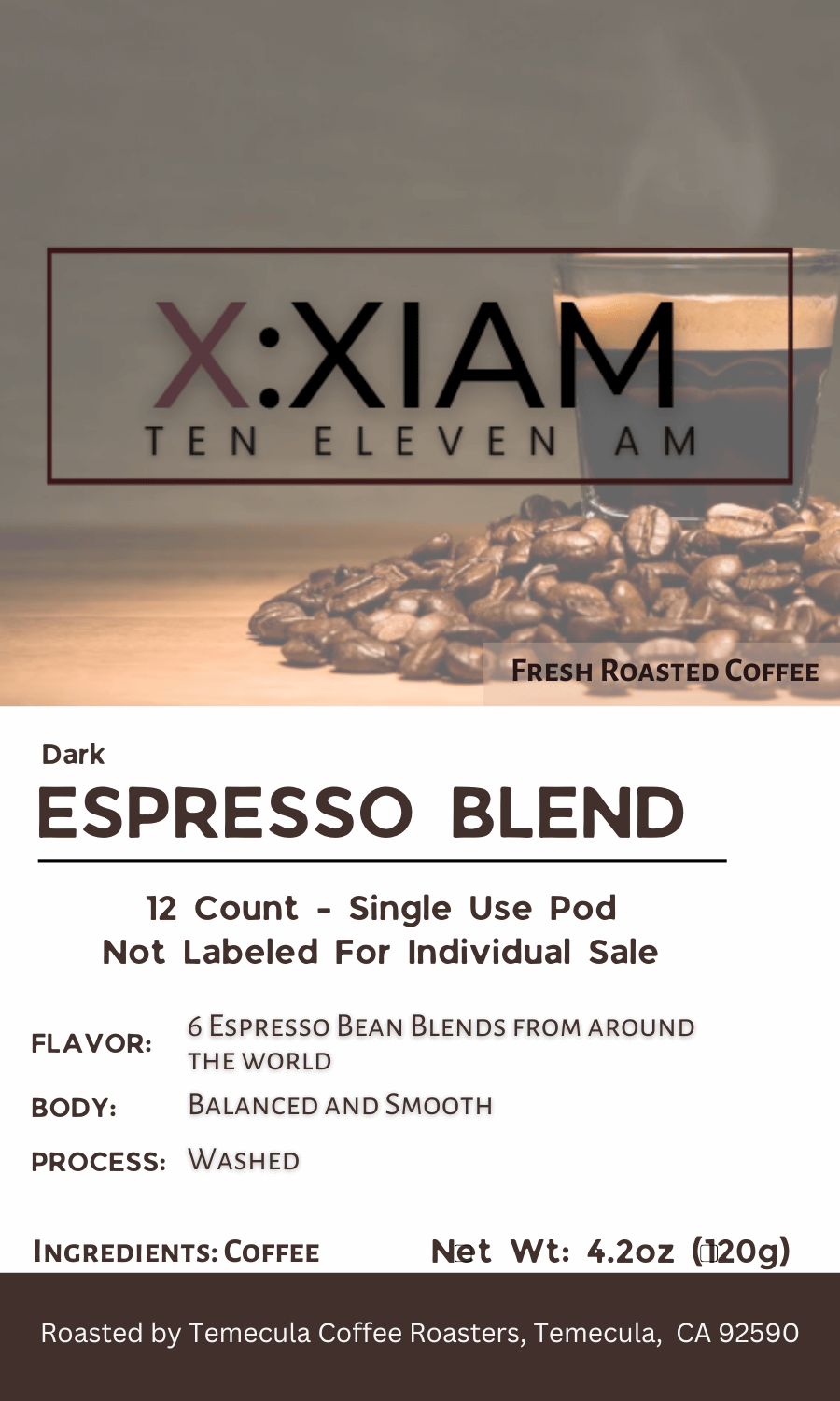 Espresso Blend - Single Use Coffee Pods | Dark Roast