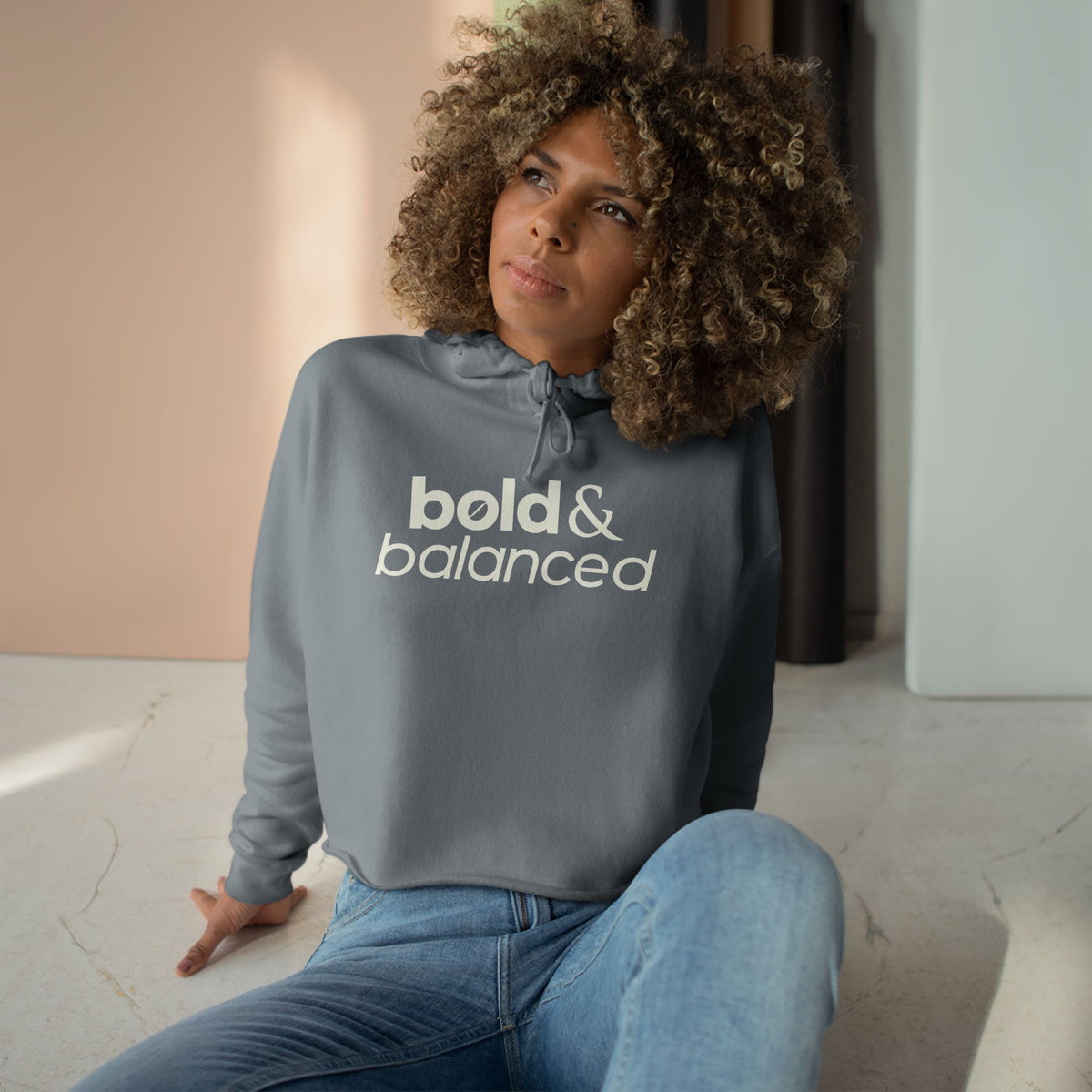 Bold & Balanced Cropped Hoodie | XXIAM Everyday Collection