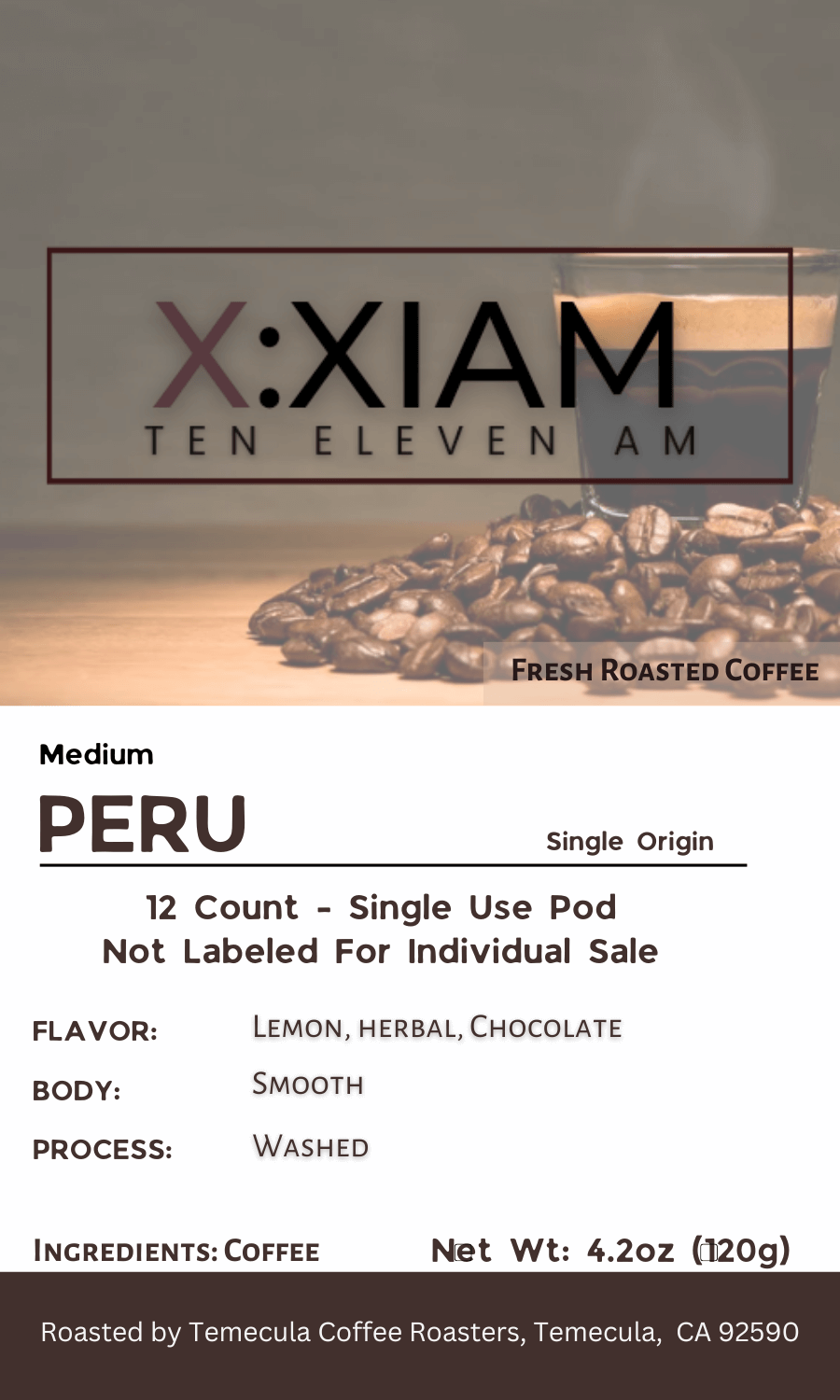 Peru  - Single Origin Coffee Pods | Medium Roast