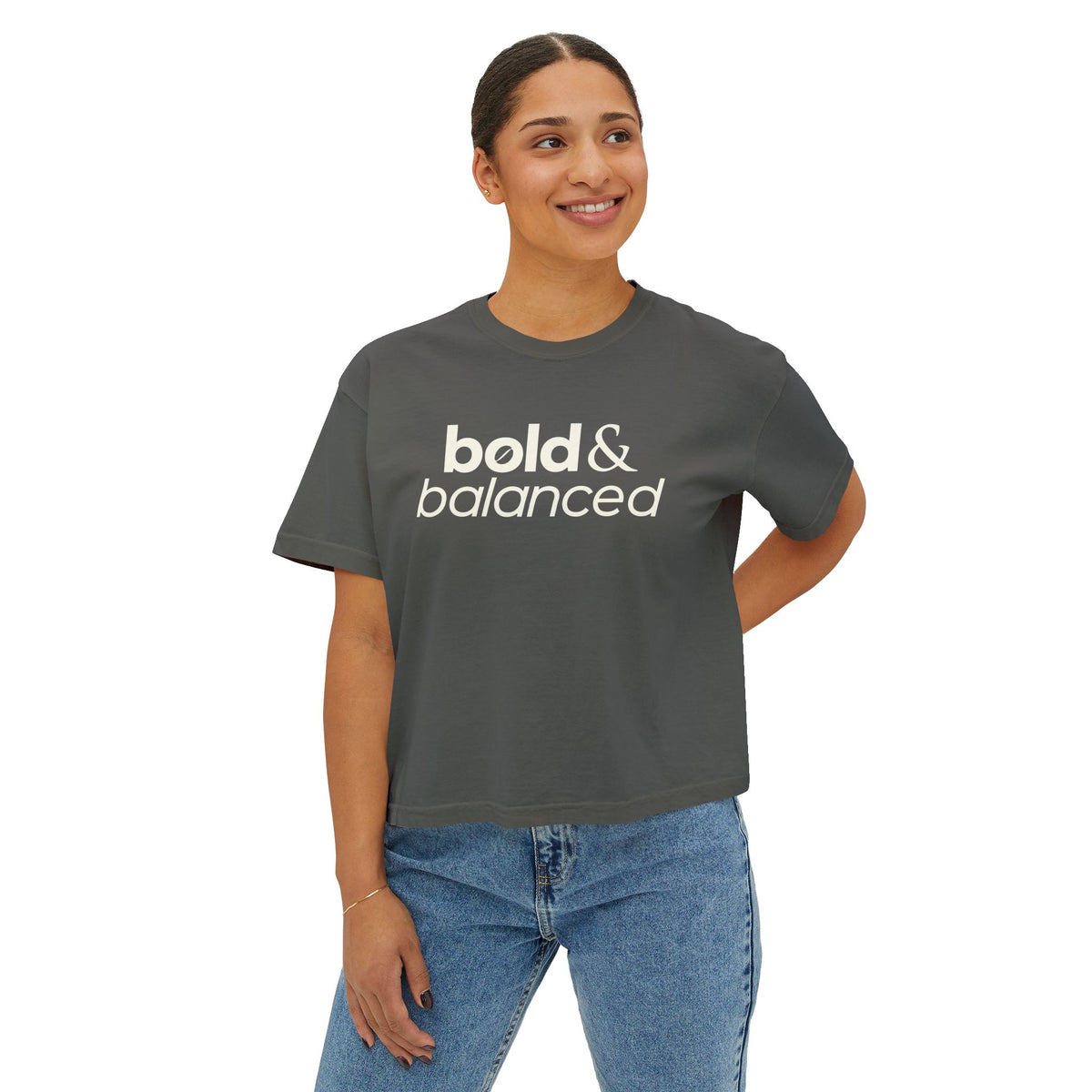Bold & Balanced Women's Boxy Tee | Everyday Collection | Ten Eleven AM