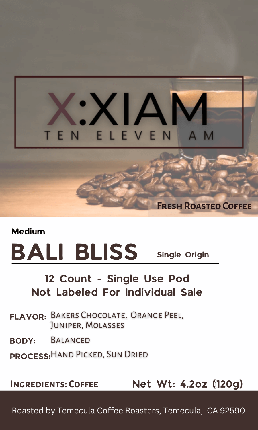 Bali Blue - Single Origin Coffee Pods | Medium Roast