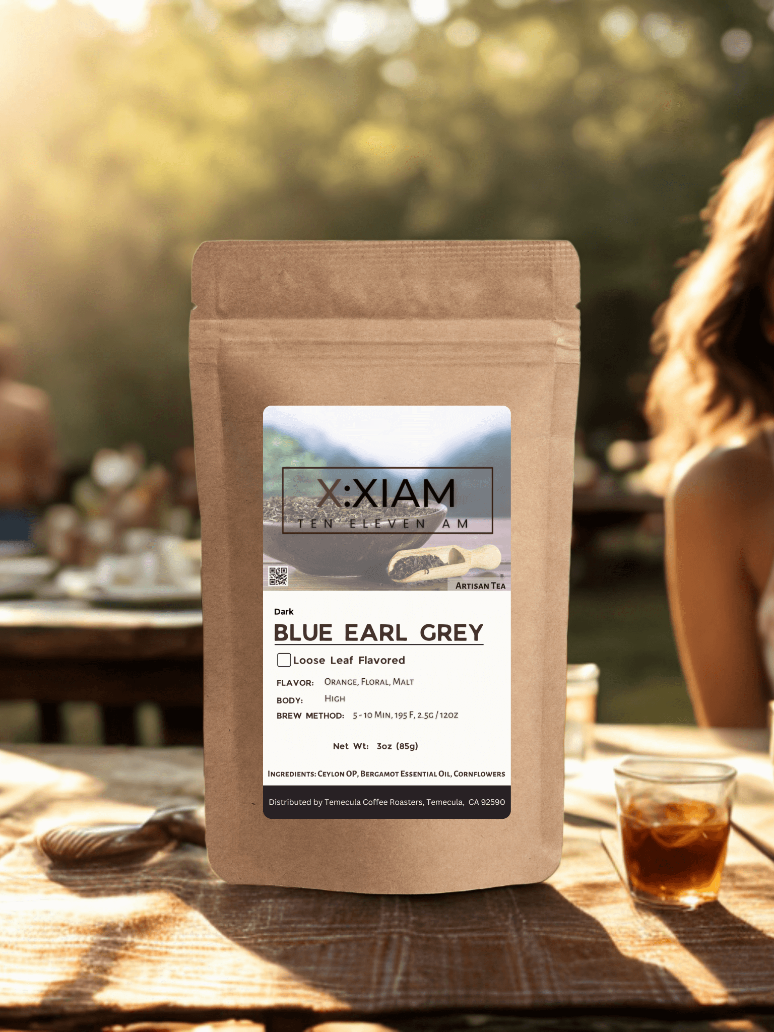 Blue Earl Grey Tea